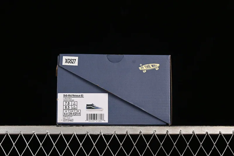 All categories Vans Vans series Vans Mid Vans Sk8-Mid Reissue 83 high-end branch blue stitching suede casual retro skateboard shoes VN000CQQDWR